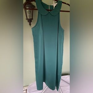 BCBGeneration Peter Pan Collar Shift Dress Teal Size M EUC